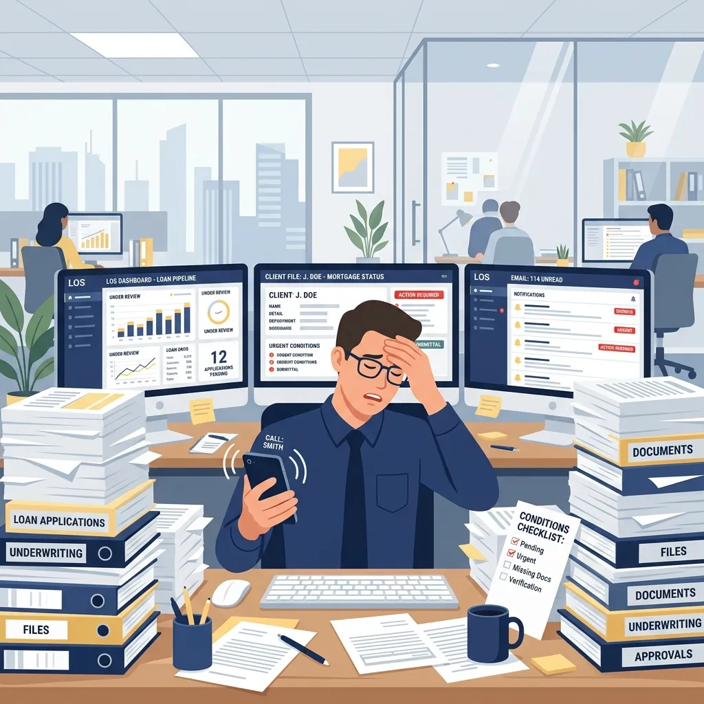 Loan officer overwhelmed by conditions and document chasing