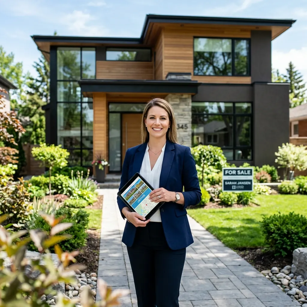 Professional real estate agent focused on client meetings while VA handles admin