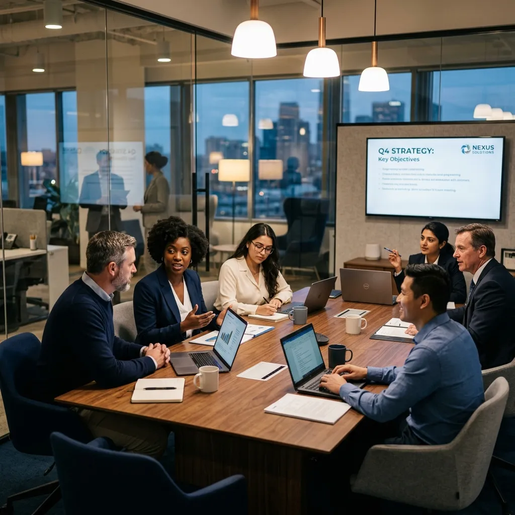 MaverickAssist team collaborating on client strategy
