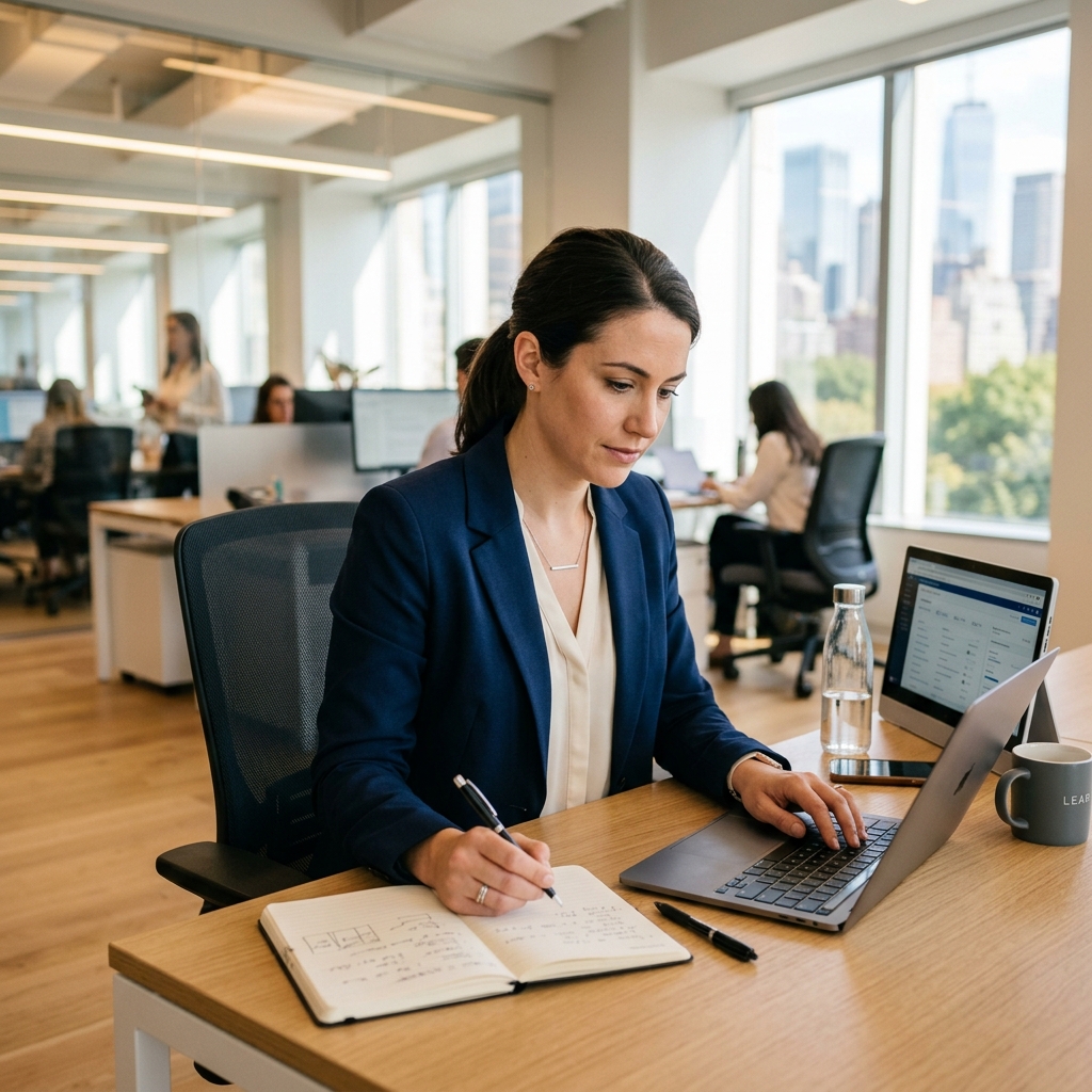 Executive Client Collaborating with MaverickAssist Virtual Assistant